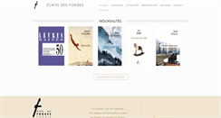 Desktop Screenshot of ecritsdesforges.com